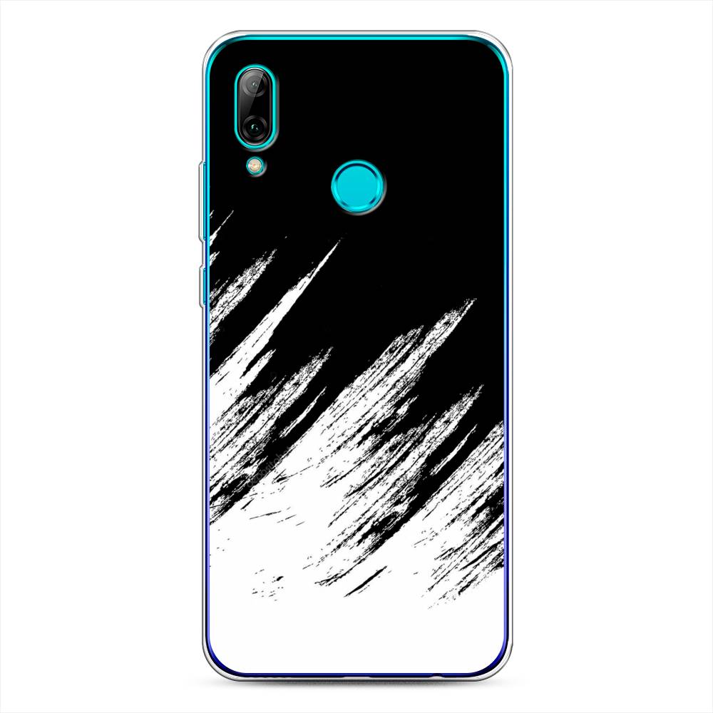 фото Чехол awog "черно белые брызги" для huawei p smart 2019