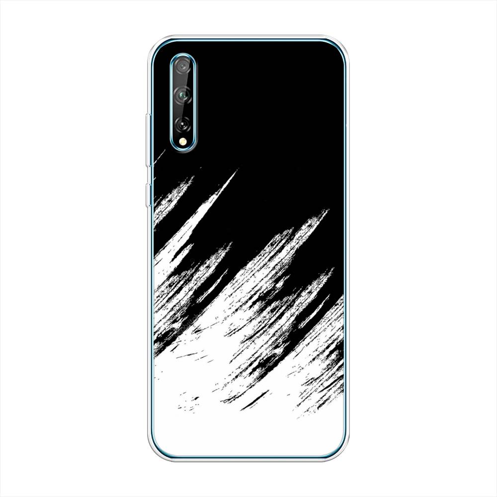 

Чехол Awog на Huawei P Smart S "Черно белые брызги", Черный;белый;бежевый, 6103550-3