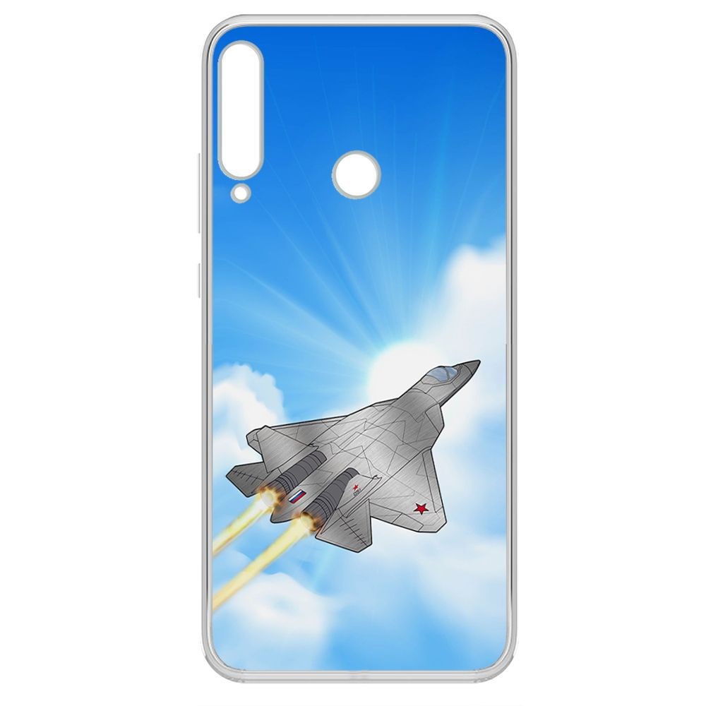 

Чехол-накладка Krutoff Clear Case СУ-57 для Huawei P40 Lite E