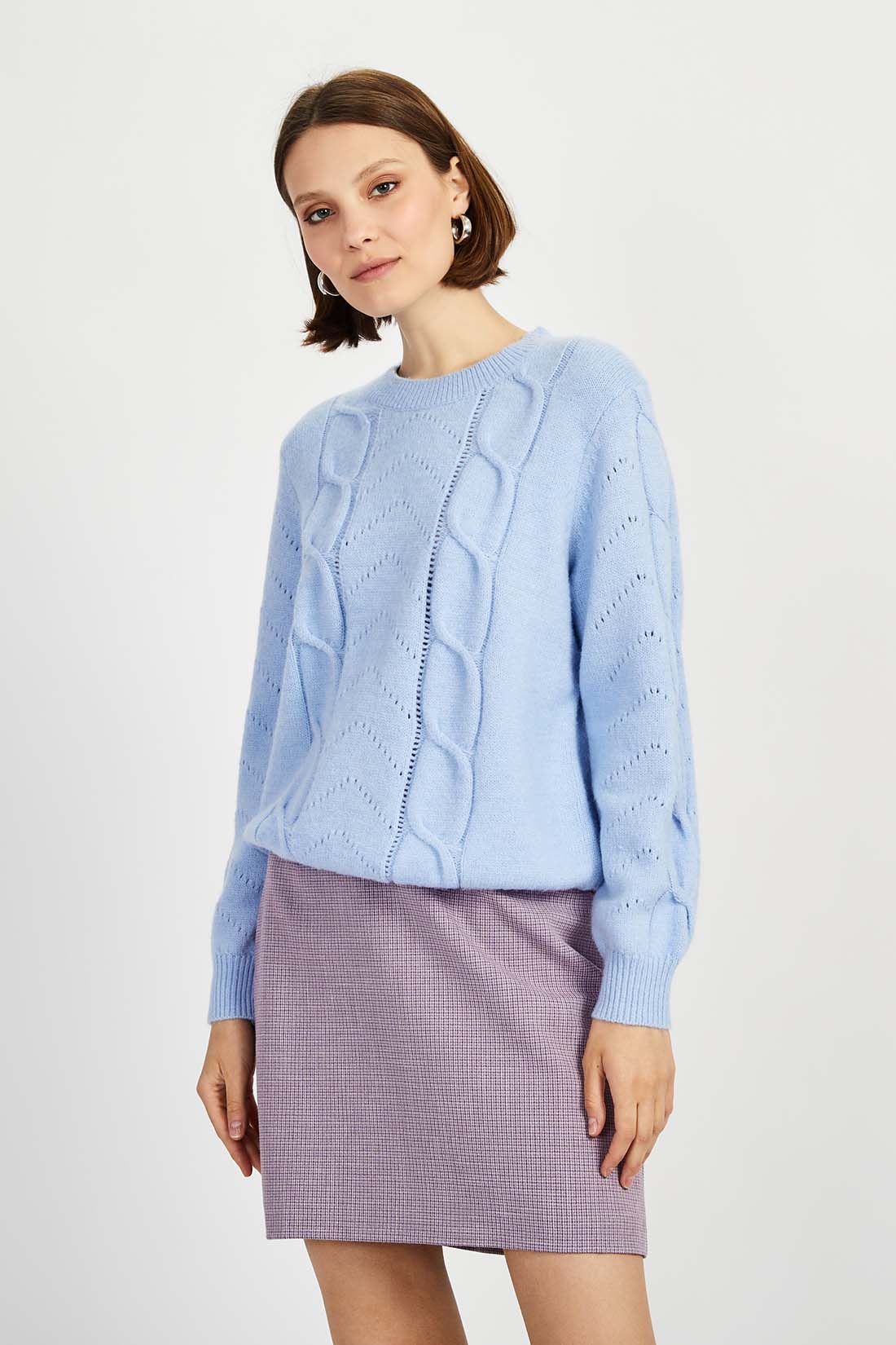 

Джемпер женский Baon B1322526 голубой S, B1322526