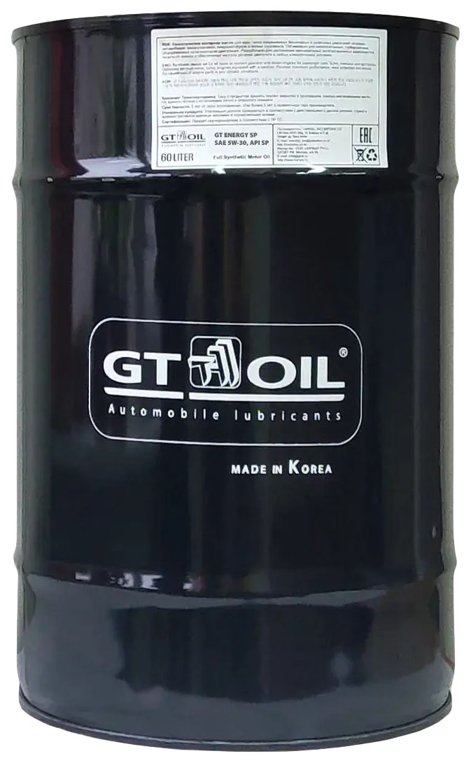 Моторное масло GT OIL GT Energy SN SAE 5W30 API SN 60л