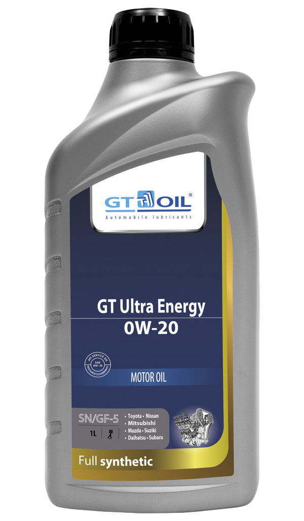 фото Gt oil масло моторное синтетическое gt ultra energy 0w20 api sn, ilsac gf5, 1л