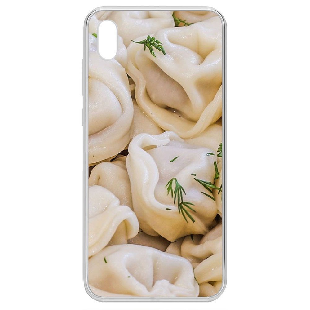 

Чехол-накладка Krutoff Clear Case Пельмешки для Huawei Y5 (2019), Прозрачный