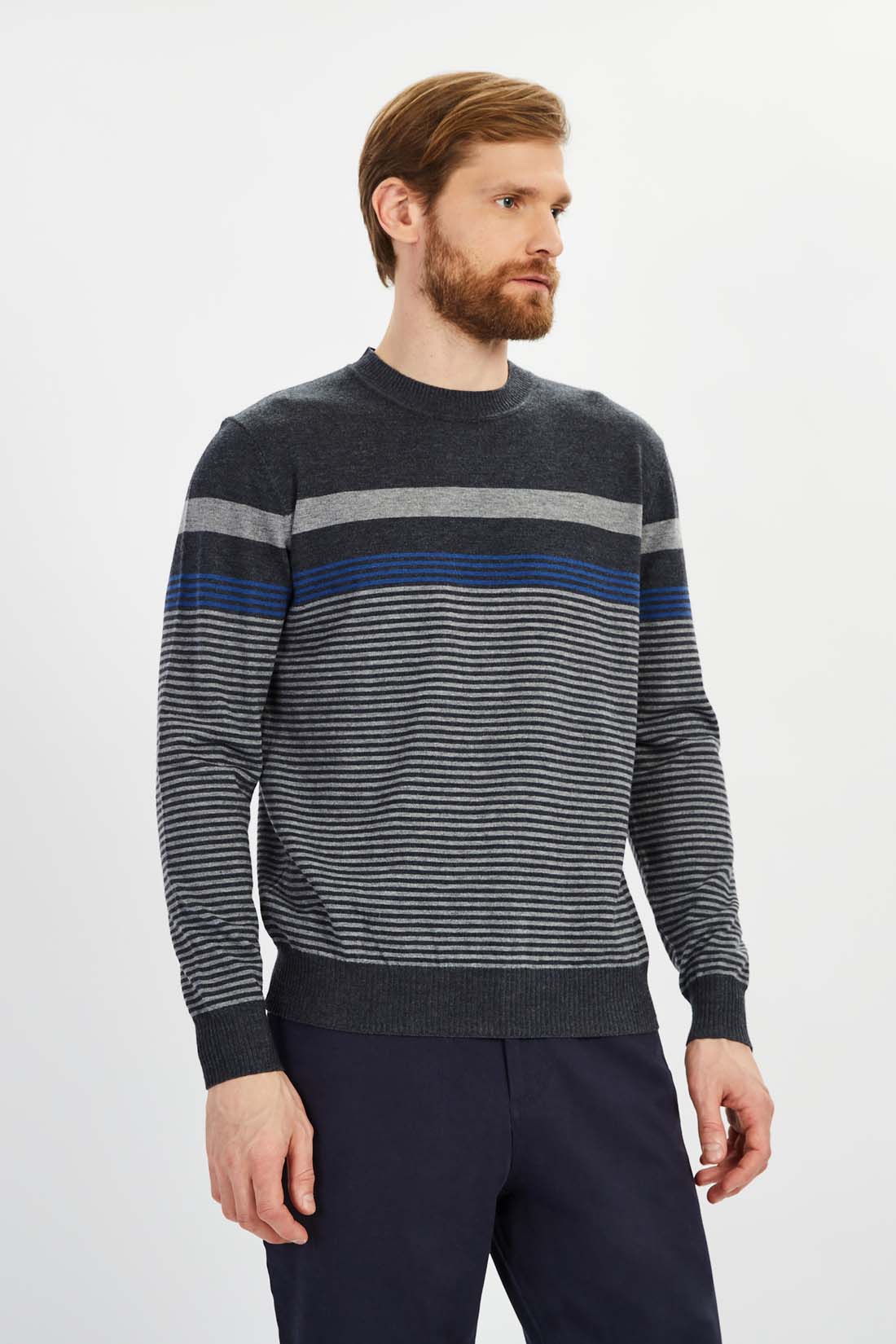 

Джемпер мужской Baon B6322501 серый 3XL, B6322501