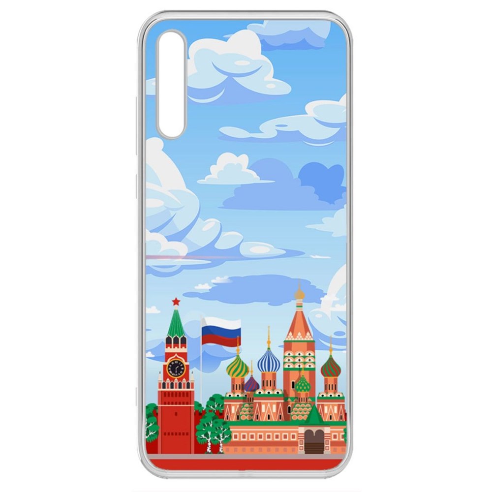 

Чехол-накладка Krutoff Clear Case Красная Площадь для Huawei Y8P