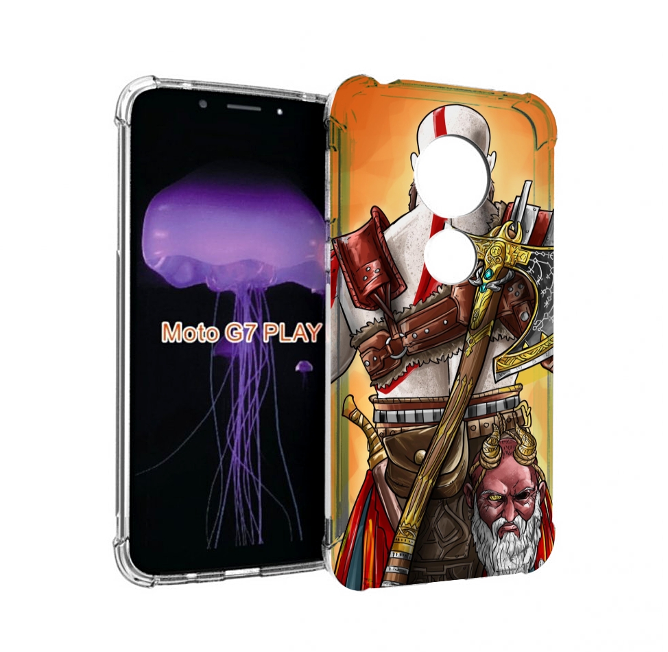 Чехол MyPads God of War для Motorola Moto G7 Play