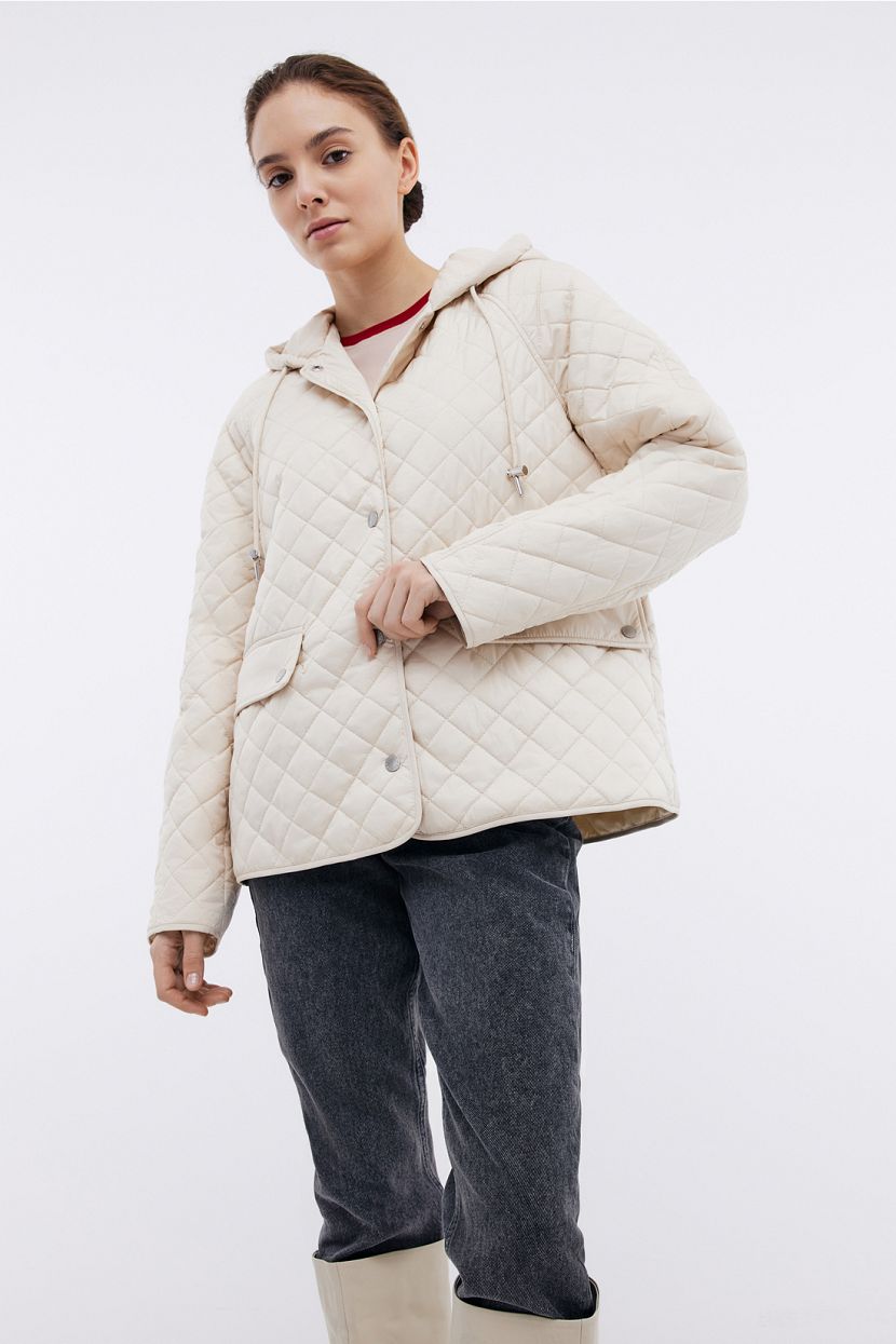 

Куртка женская Baon B0324004 бежевая 2XL, Бежевый, B0324004