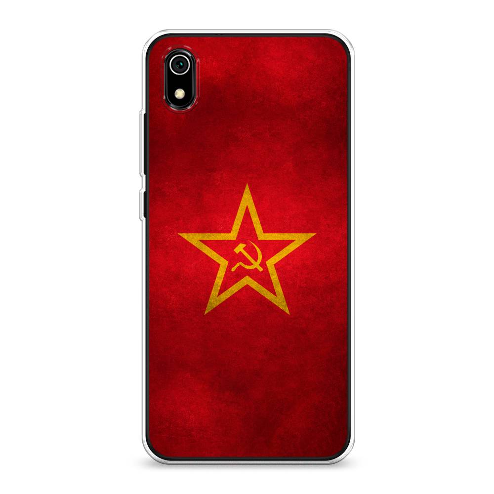 фото Силиконовый чехол "красное знамя" на xiaomi redmi 7a awog