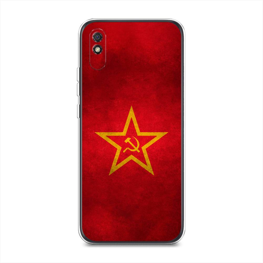 фото Силиконовый чехол "красное знамя" на xiaomi redmi 9a awog