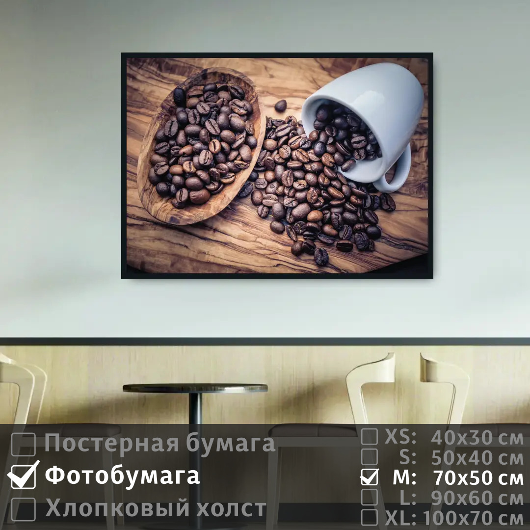 

Постер на фотобумаге ПолиЦентр Рассыпанные кофейные зерна 70х50 см, РассыпанныеКофейныеЗерна