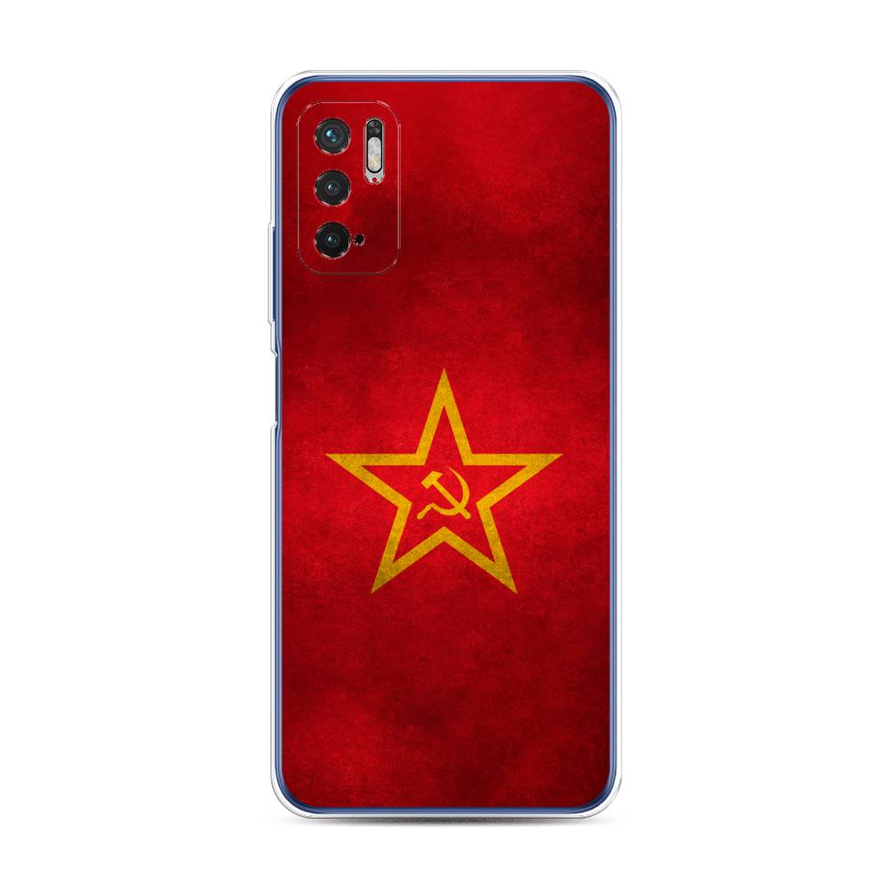 фото Силиконовый чехол "красное знамя" на xiaomi redmi note 10t awog