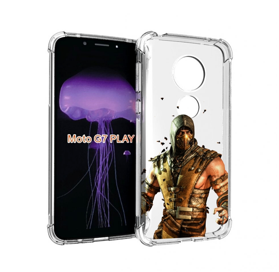 

Чехол MyPads Mortal Kombat scorpion для Motorola Moto G7 Play, Прозрачный, Tocco