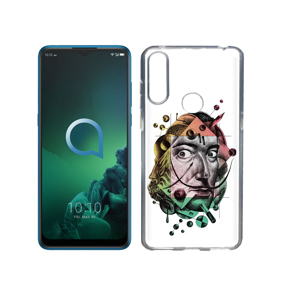 

Чехол MyPads Tocco для Alcatel 3X разноцветное лицо абстракция (PT227136.670.570), Прозрачный, Tocco