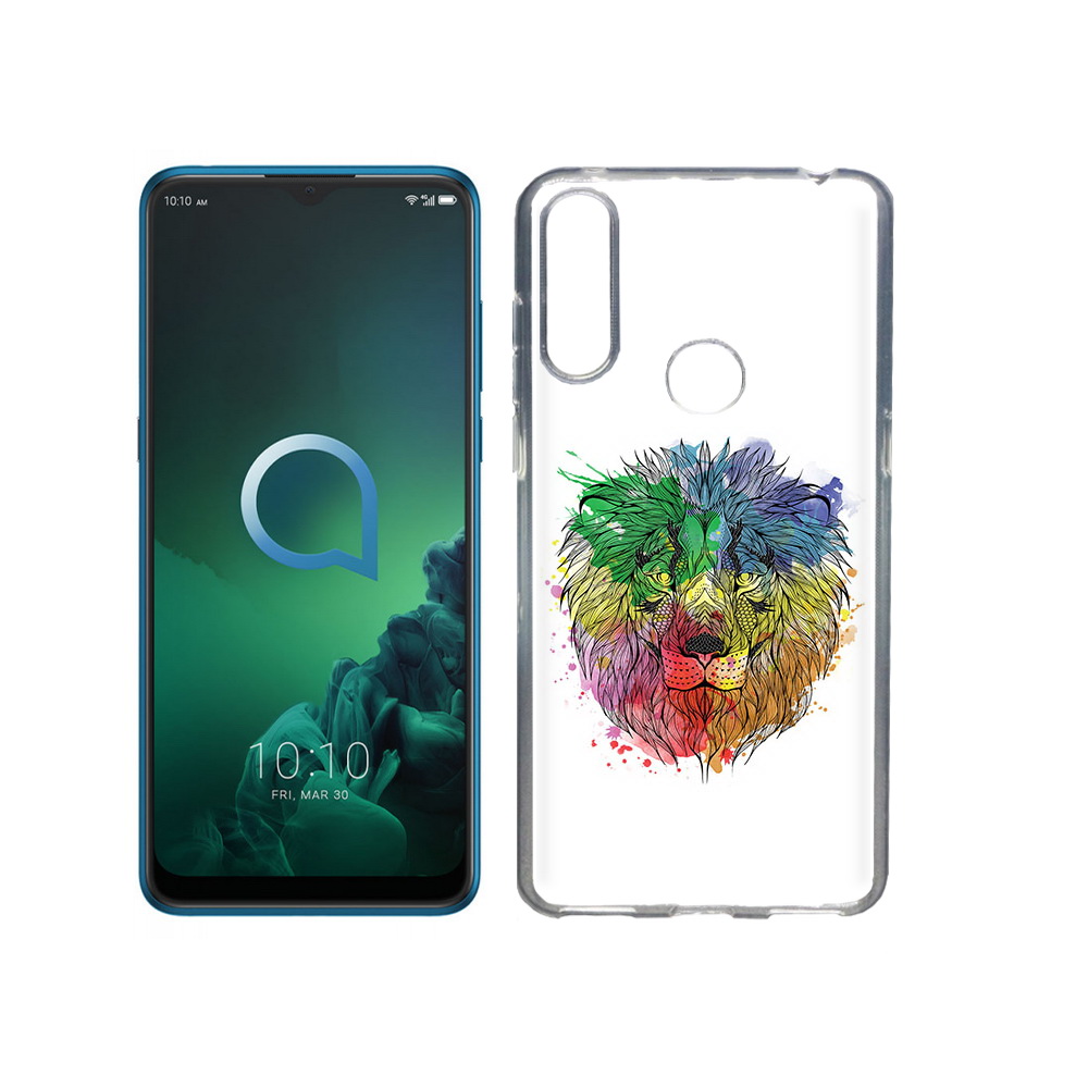 

Чехол MyPads Tocco для Alcatel 3X разноцветный гордый лев (PT227136.670.573), Прозрачный, Tocco