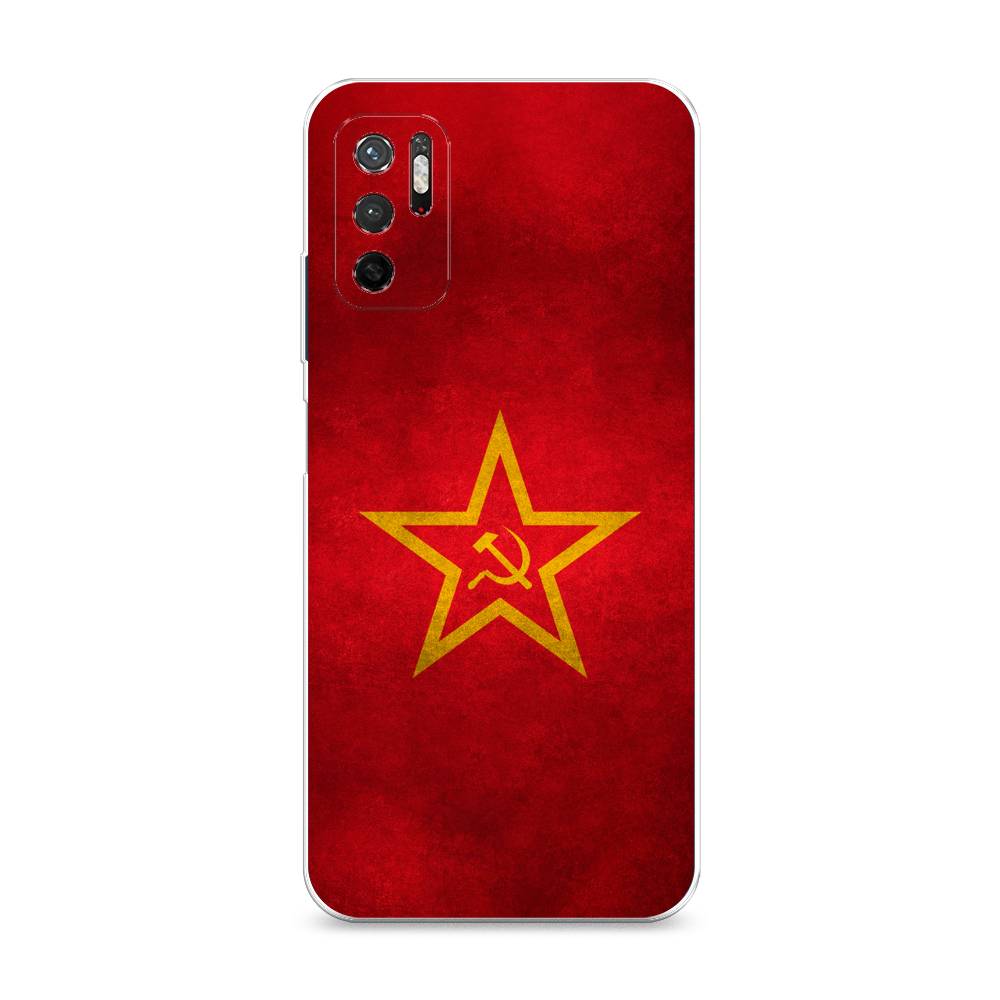 фото Силиконовый чехол "красное знамя" на xiaomi redmi note 11se awog