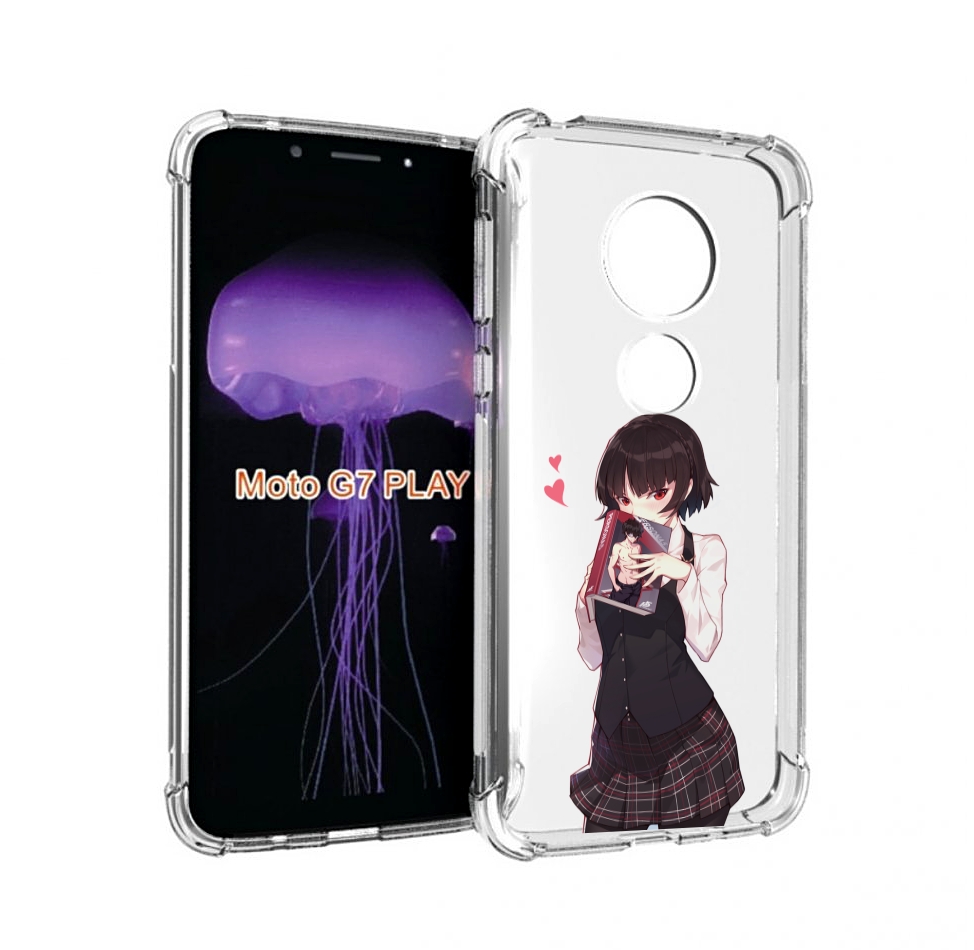 

Чехол MyPads Persona 5 - Makoto Niijima для Motorola Moto G7 Play, Прозрачный, Tocco