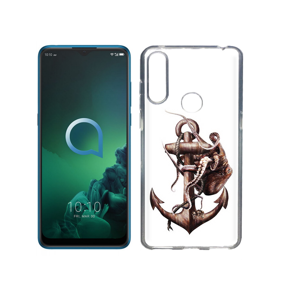 

Чехол MyPads Tocco для Alcatel 3X ржавый якорь (PT227136.670.579), Прозрачный, Tocco