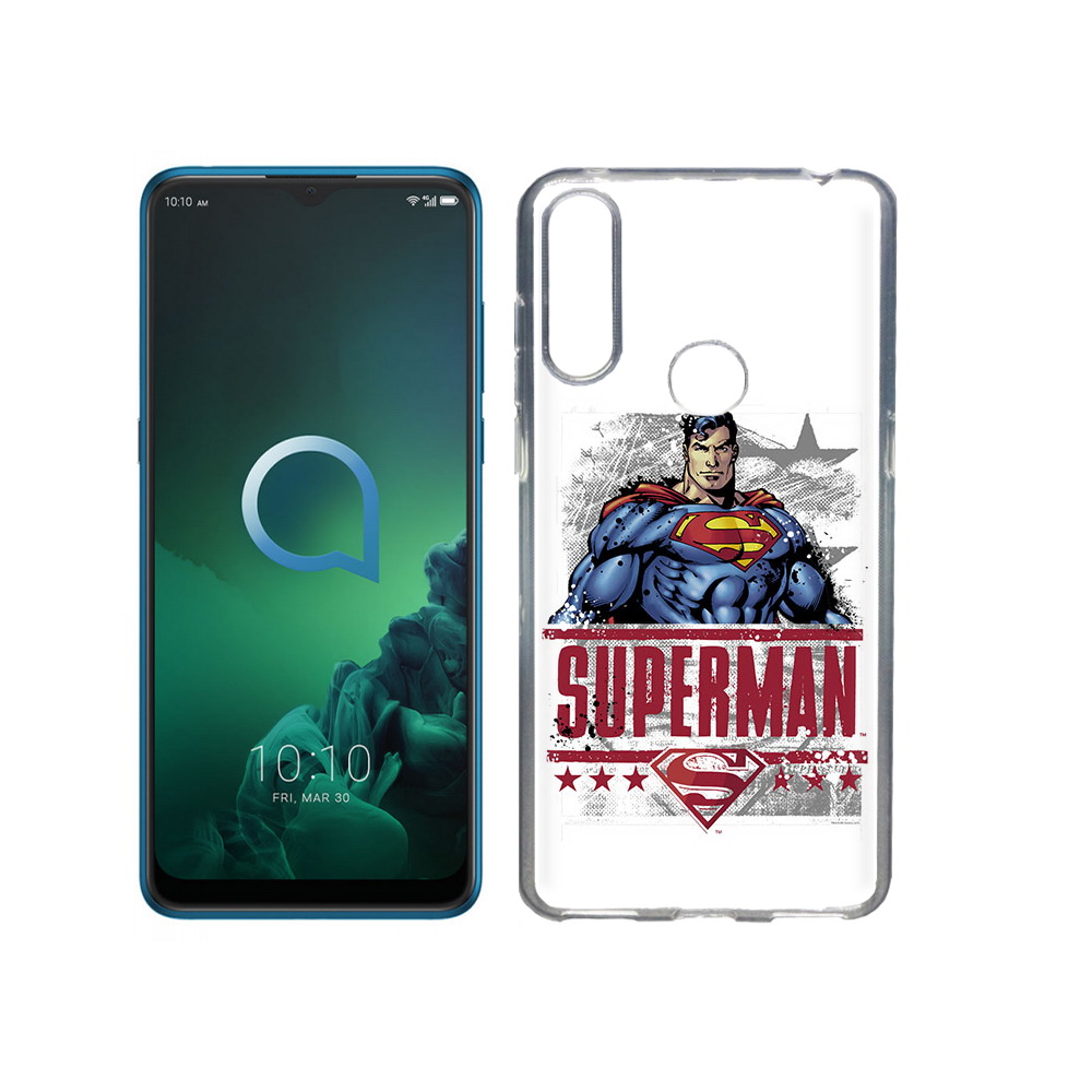 

Чехол MyPads Tocco для Alcatel 3X рисунок супермен (PT227136.670.583), Прозрачный, Tocco