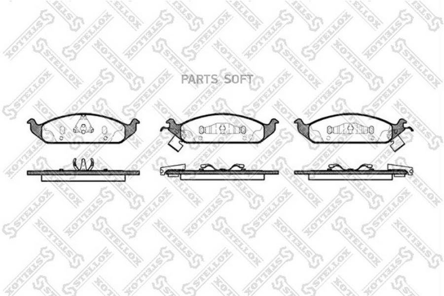 

Тормозные колодки Stellox 581002BSX