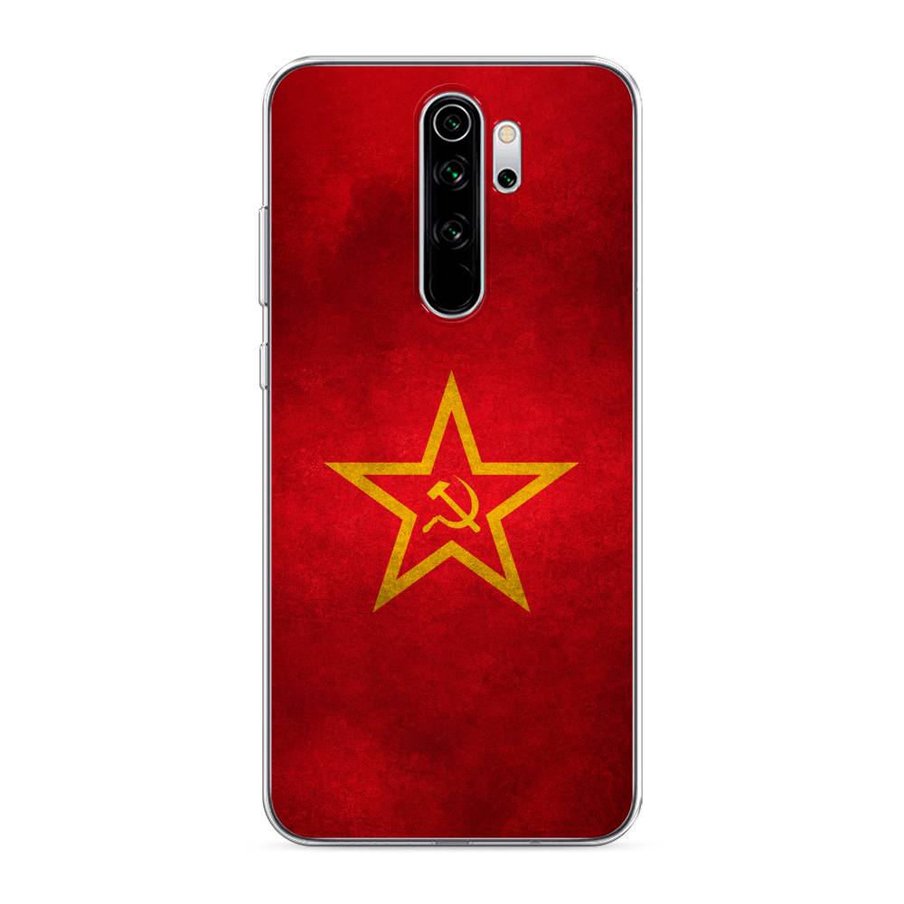 фото Силиконовый чехол "красное знамя" на xiaomi redmi note 8 pro awog