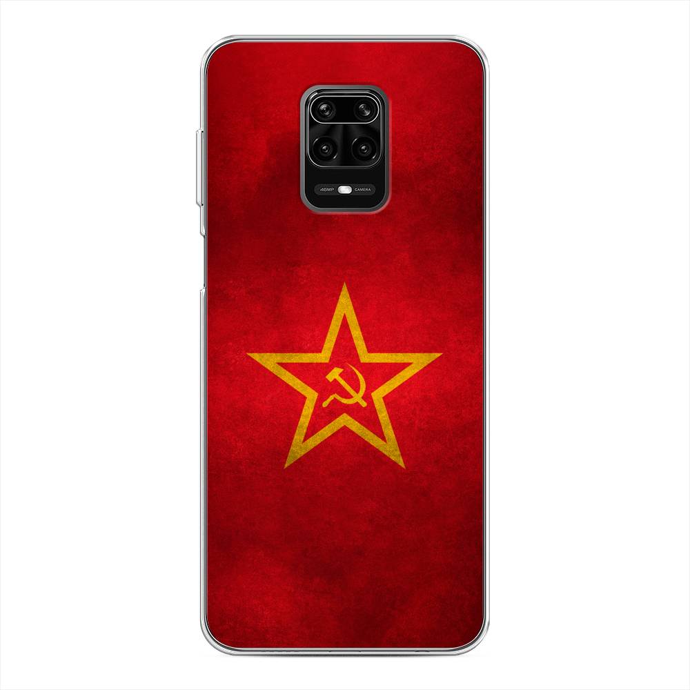 фото Силиконовый чехол "красное знамя" на xiaomi redmi note 9s awog