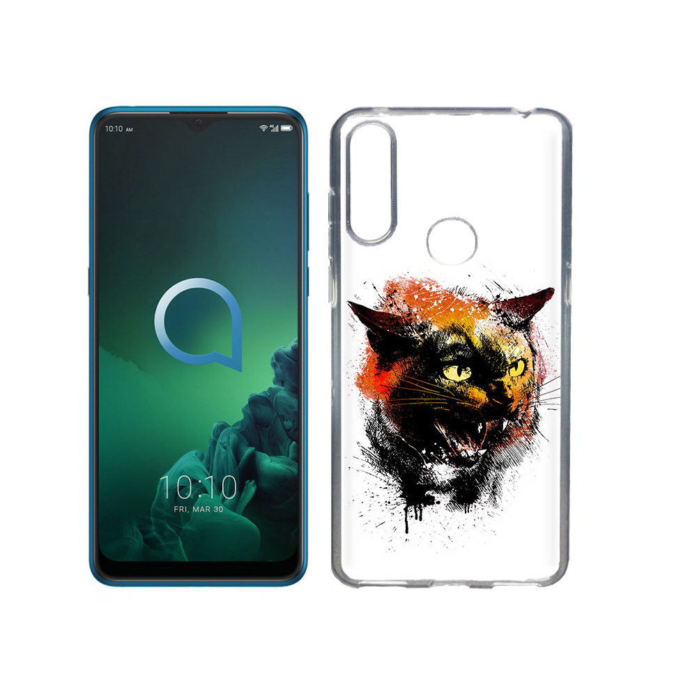 

Чехол MyPads Tocco для Alcatel 3X сиамский кот (PT227136.670.598), Прозрачный, Tocco