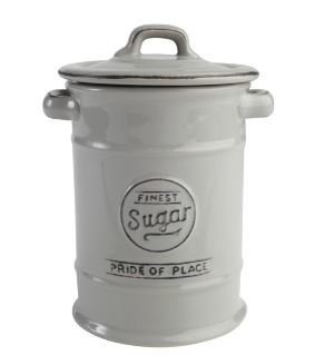 T&G Емкость для хранения сахара Pride of Place Cool Grey, 11.5х18 см, серая 18092