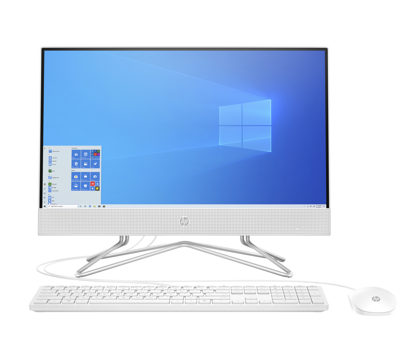 фото Моноблок hp 22-df0018ur white (14p57ea)