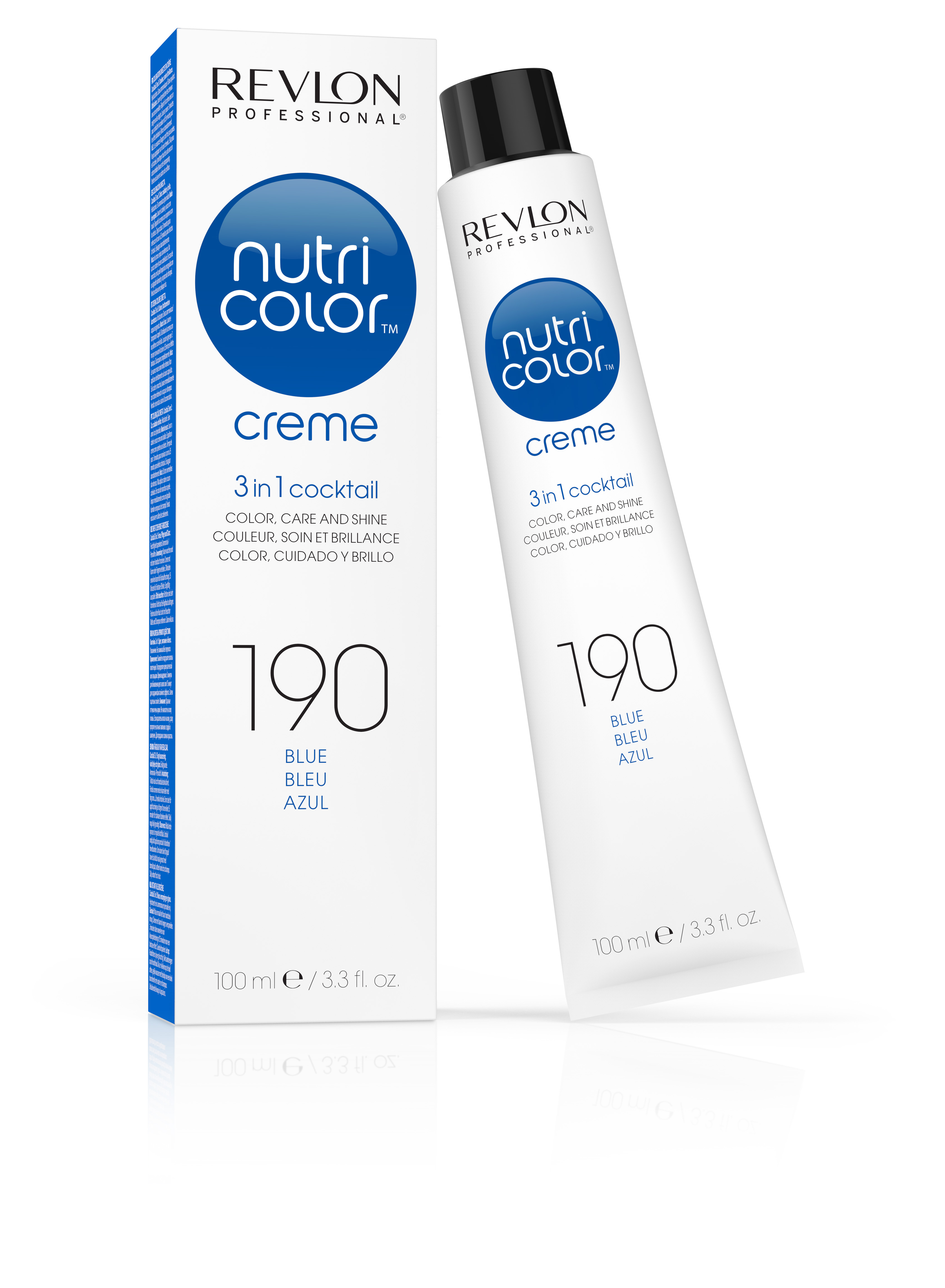 

Крем-маска NUTRI COLOR для тонирования волос REVLON 190 насыщенный холодный синий 100 мл