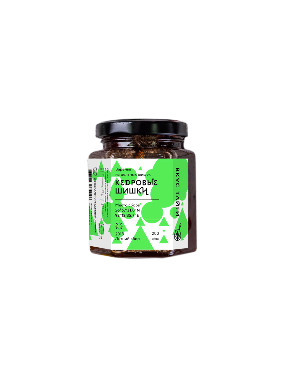 

Варенье Вкус тайги из кедровых шишек 200 г