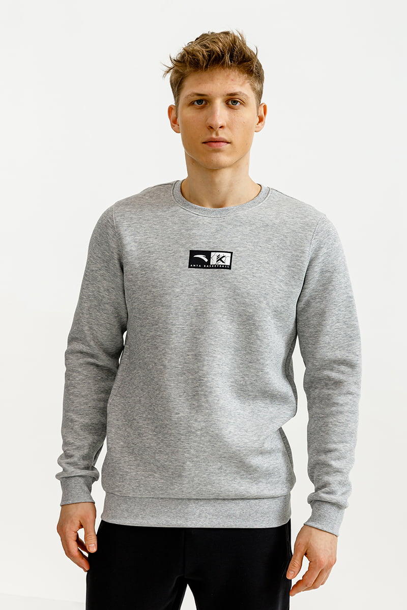 

Свитшот мужской Anta KT A-SPORTS SHAPE 852311701 серый S, KT A-SPORTS SHAPE 852311701