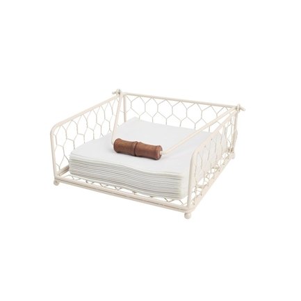 

T&G Салфетница Provence Cream, 18.6х18.6х8.7 см, бежевая 23047