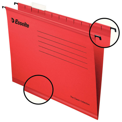 фото Набор папок подвесных esselte classic 90316 с разделителями 25 шт.