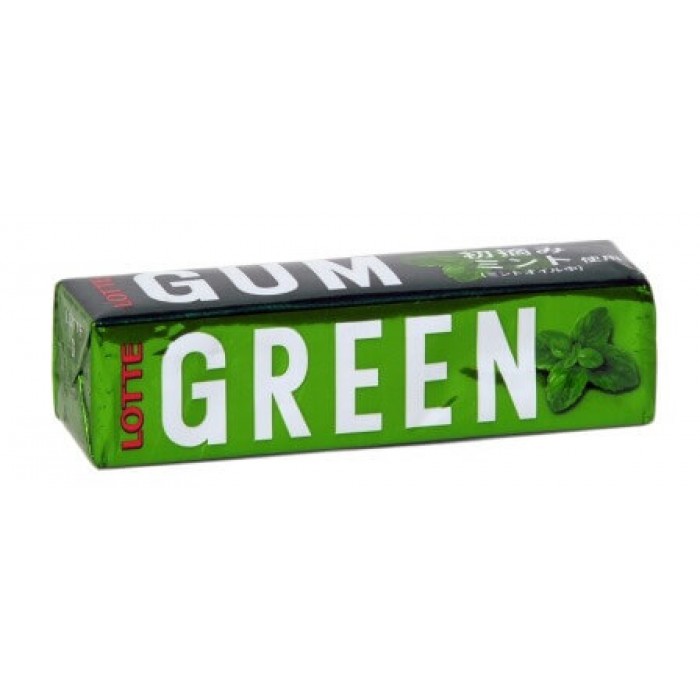 фото Жевательная резинка lotte green gum, 19,1 г ,япония