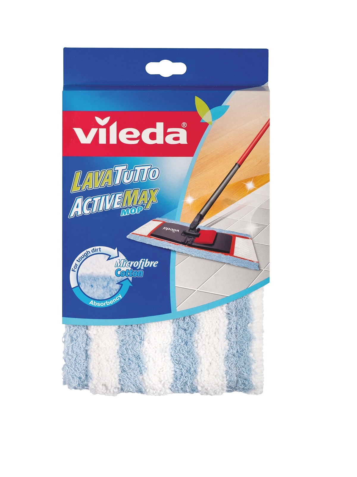 

Насадка для швабры VILEDA ACTIVE MAX, Голубой, Актив Макс