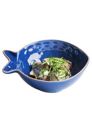 фото Sagaform блюдо сервировочное "fish", 15х10х5 см, синее 5017826