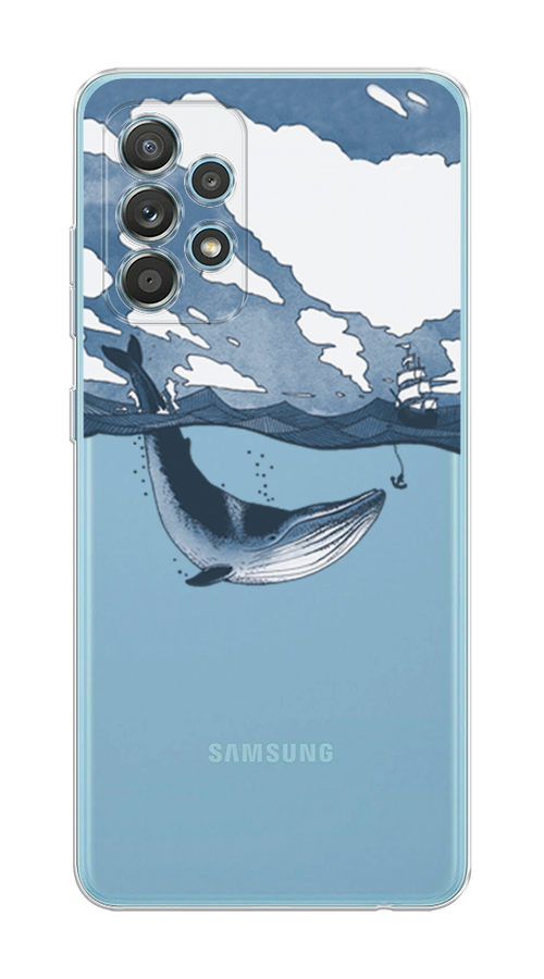 

Чехол на Samsung Galaxy A33 5G "Большой кит", Синий, 2104450-1