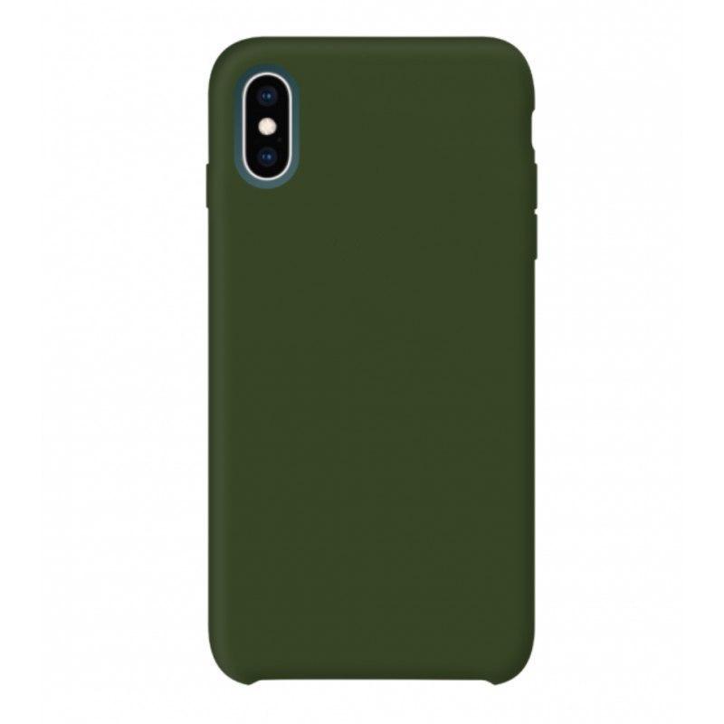 фото Чехол silicone для iphone x/xs overlay (темно-зеленый) ёmart