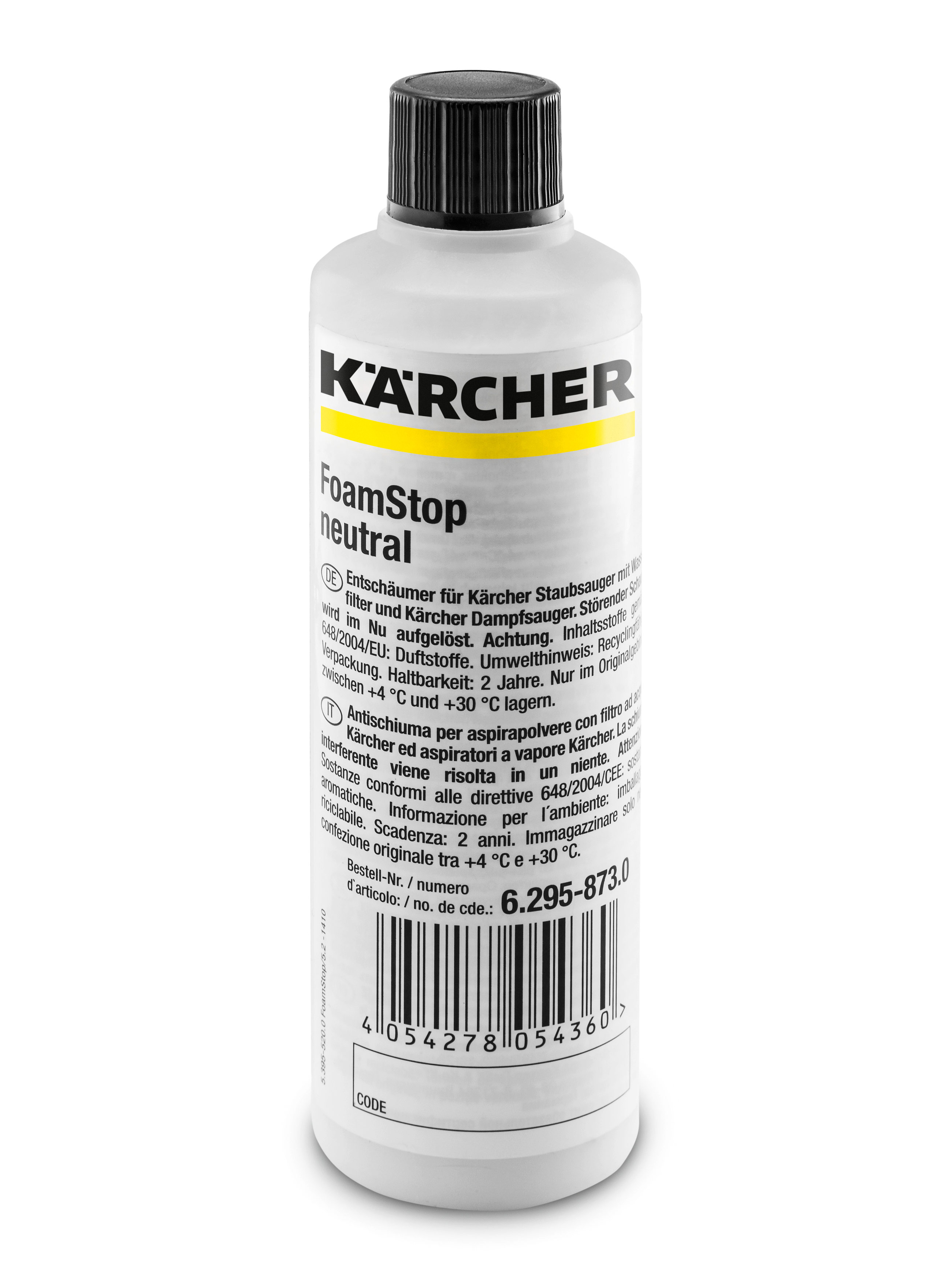 Пеногаситель Karcher 6.295-873.0 Foam Stop Neutral пеногаситель для пылесоса и поломоечных машин defoam cleanbox 1330025 250 мл