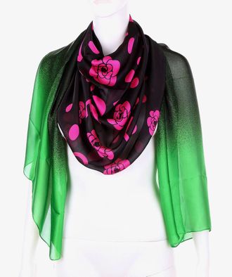 

Палантин женский LuxFashion C003 зеленый, C003