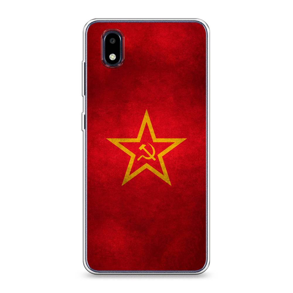 фото Силиконовый чехол "красное знамя" на zte blade a3 (2020) awog