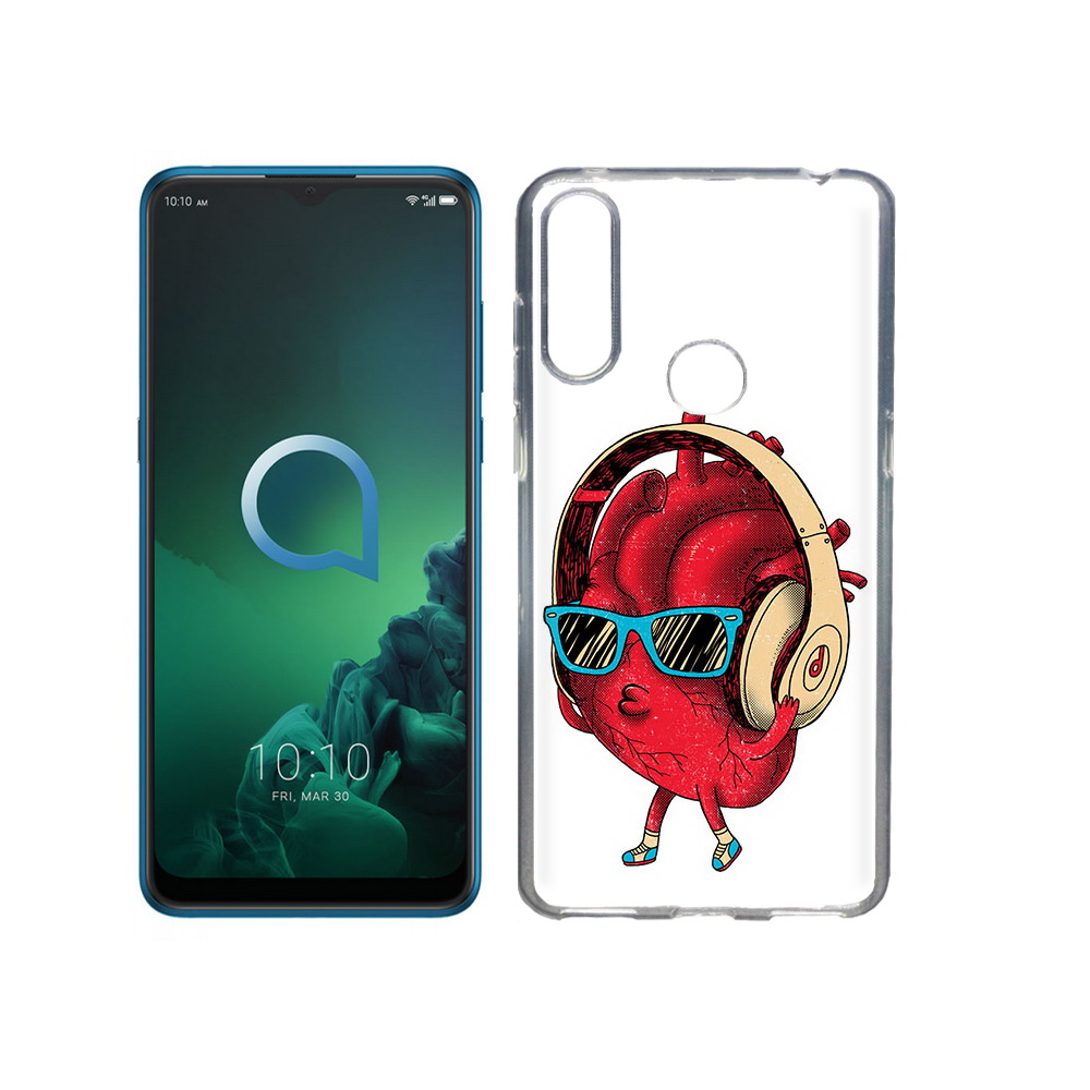 

Чехол MyPads Tocco для Alcatel 3X слушай сердце (PT227136.670.609), Прозрачный, Tocco