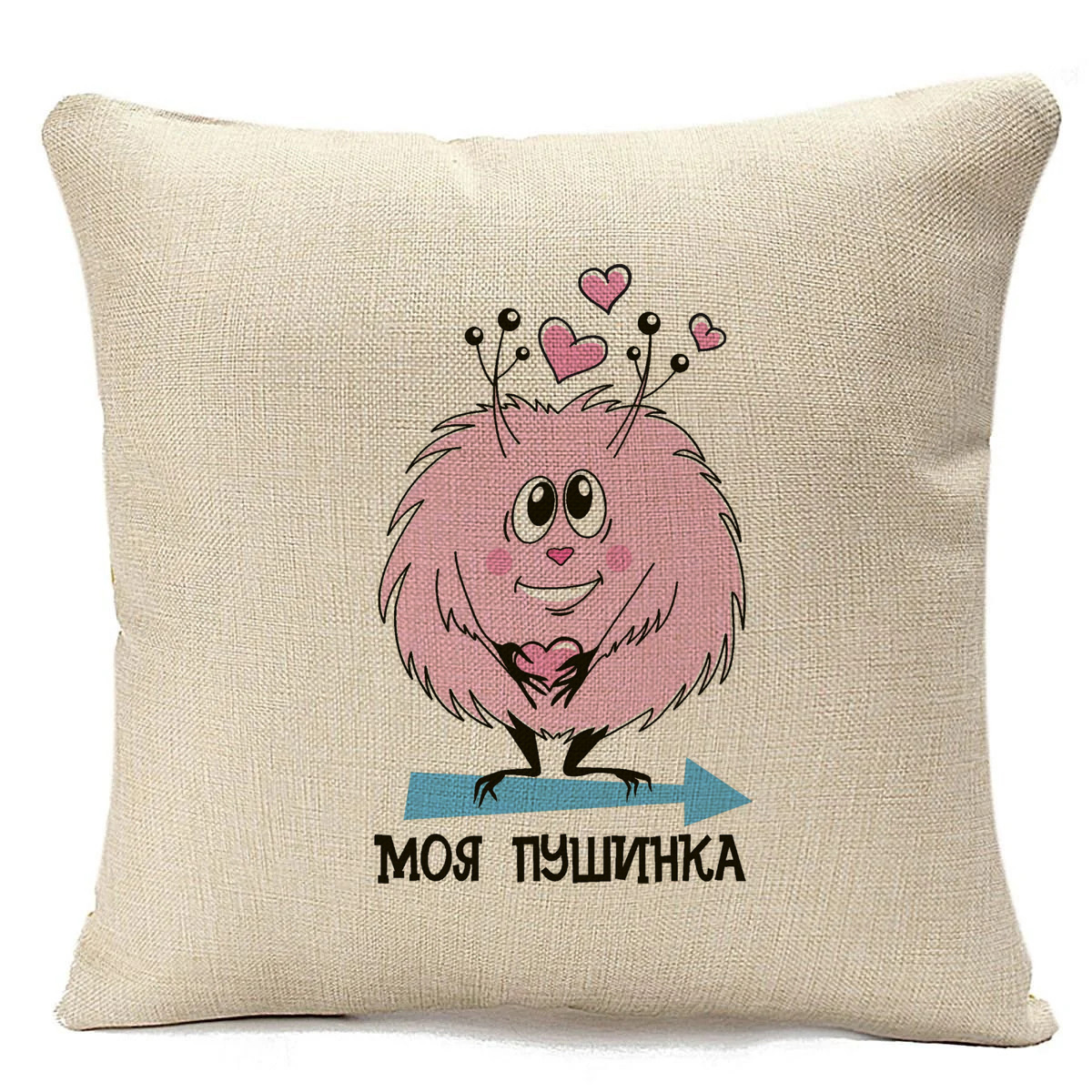 фото Подушка бежевая coolpodarok моя пушинка (есть пара)