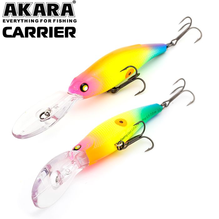 

Воблер Akara Carrier 75F 12 гр 3/7 oz 2,9 in A126, Разноцветный, Carrier