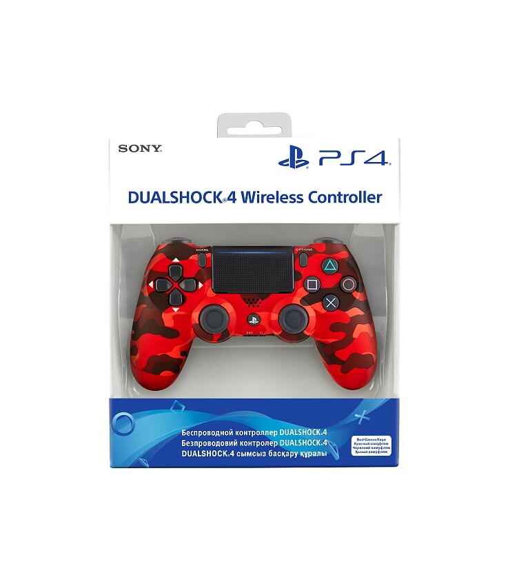 

Геймпад Sony DualShock v2 для Playstation 4 Red Camouflage (CUH-ZCT2E), Красный, DualShock v2