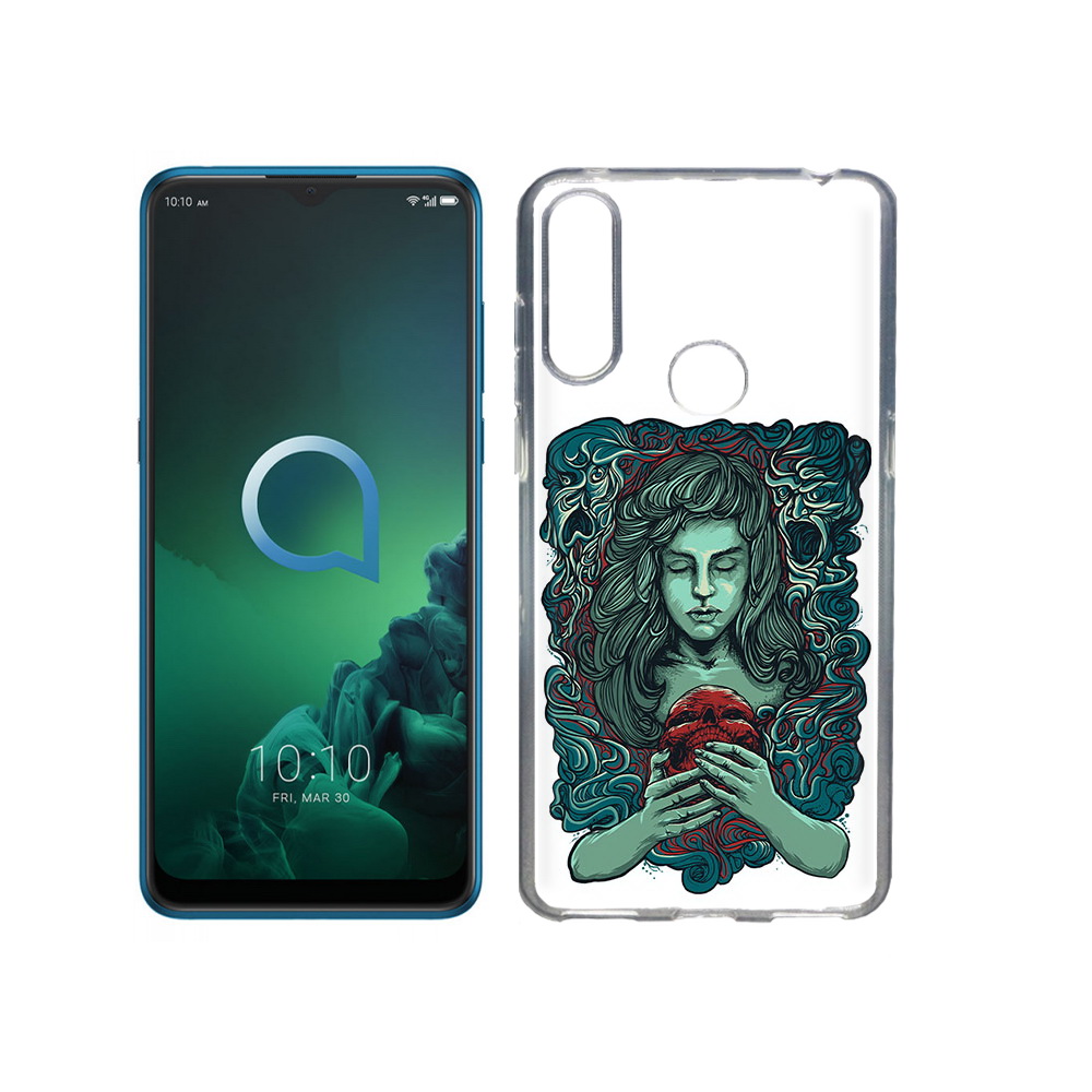 

Чехол MyPads Tocco для Alcatel 3X спящая девушка (PT227136.670.619), Прозрачный, Tocco