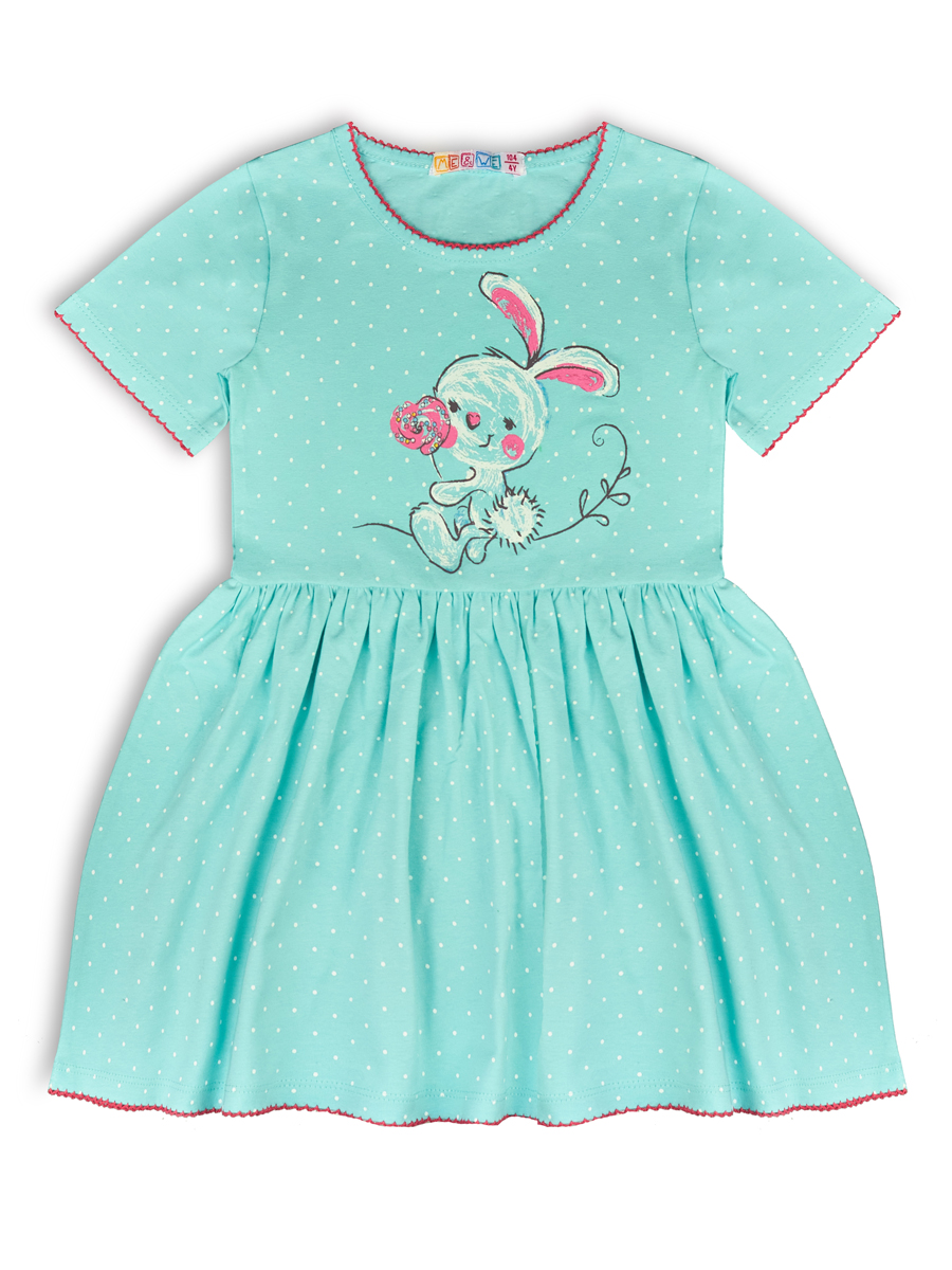 

Платье для девочки Me&We KG220-J602-636 Ментоловый-98, KG220-J602-636