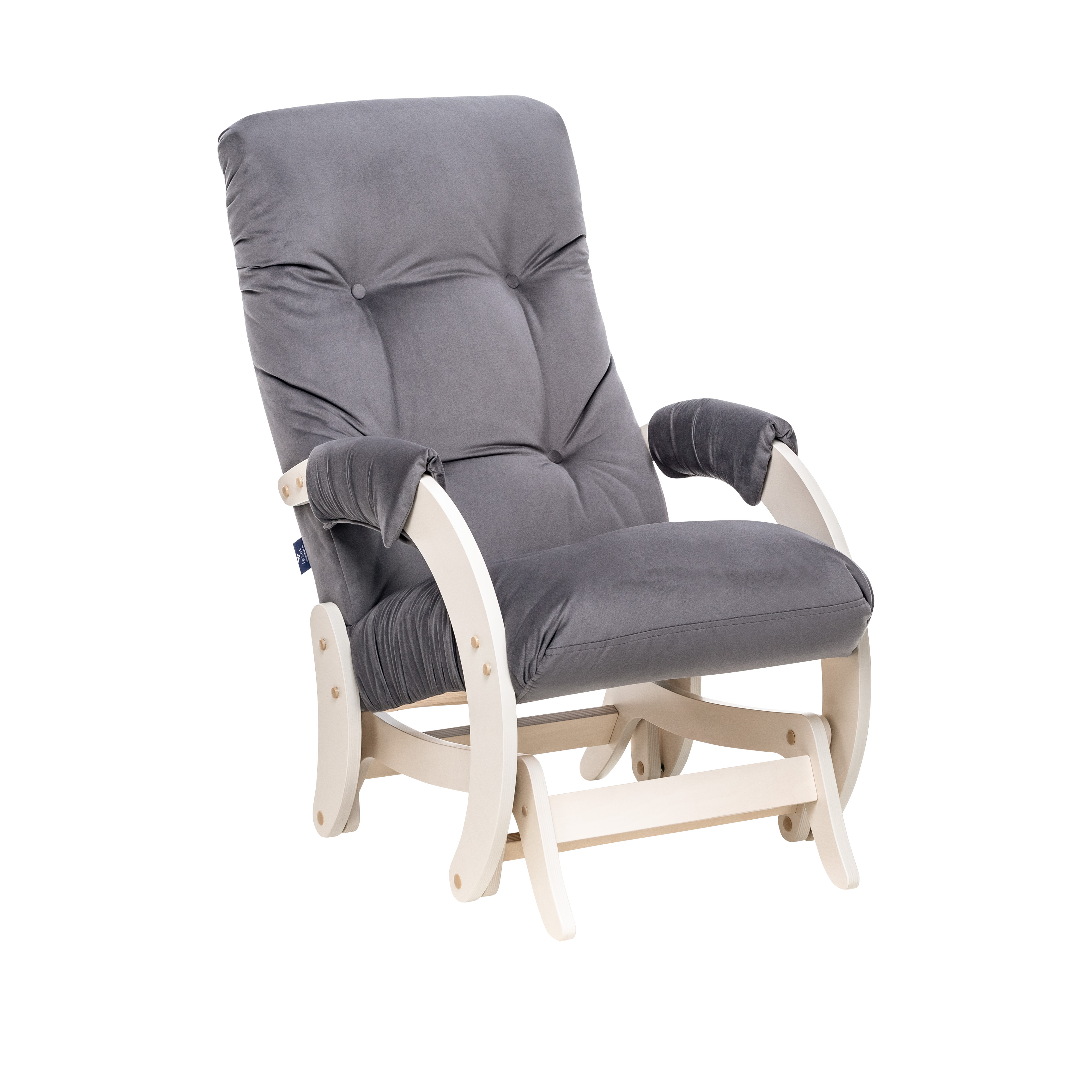 Кресло-качалка Модель 68 (Leset Футура), дуб беленый, ткань V 32