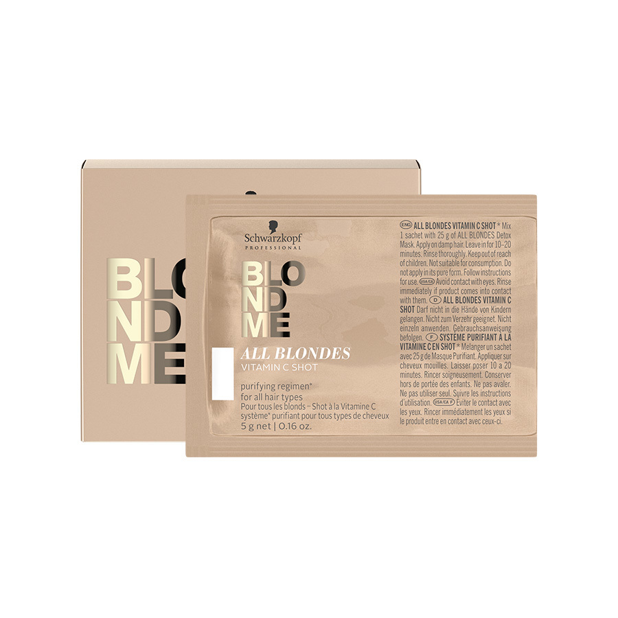 

Детокс-концентрат для волос Schwarzkopf BLONDME, 5 х 5 г, 2632010