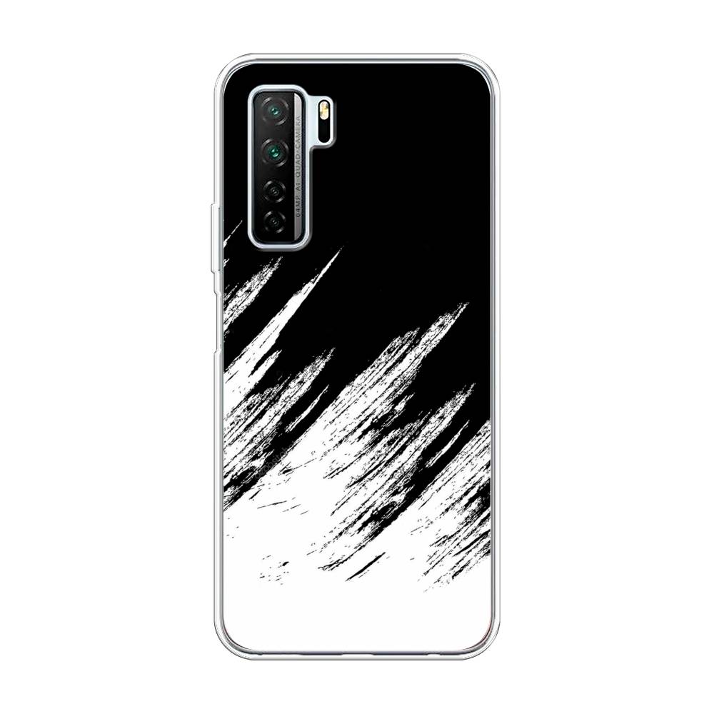 фото Чехол awog "черно белые брызги" для huawei p40 lite 5g